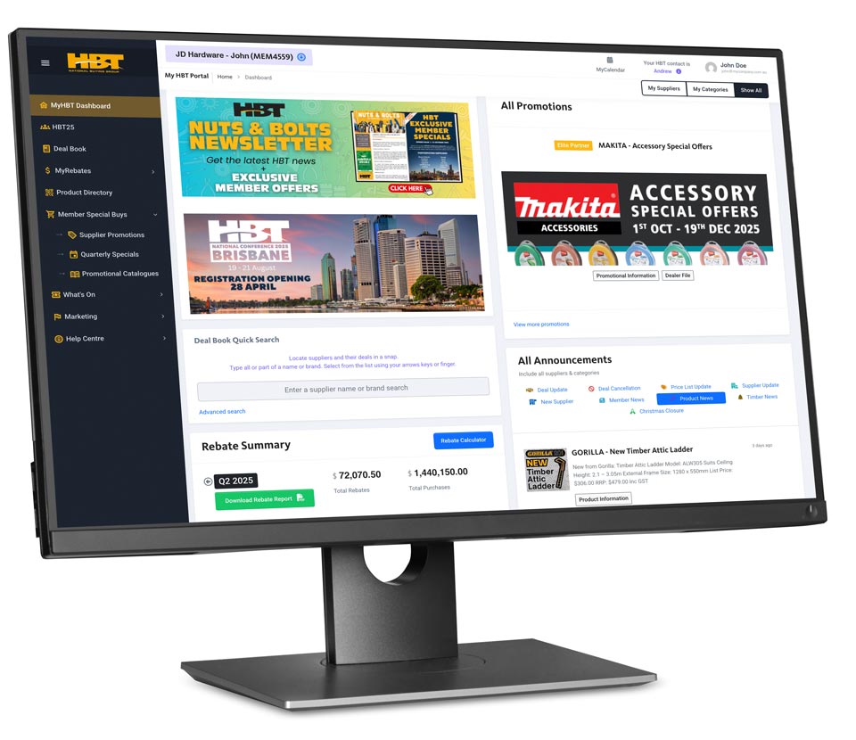 Join HBT - Become a member of the industry leading buying group and enjoy tailored software, a dedicated support team, annual conferences and more.